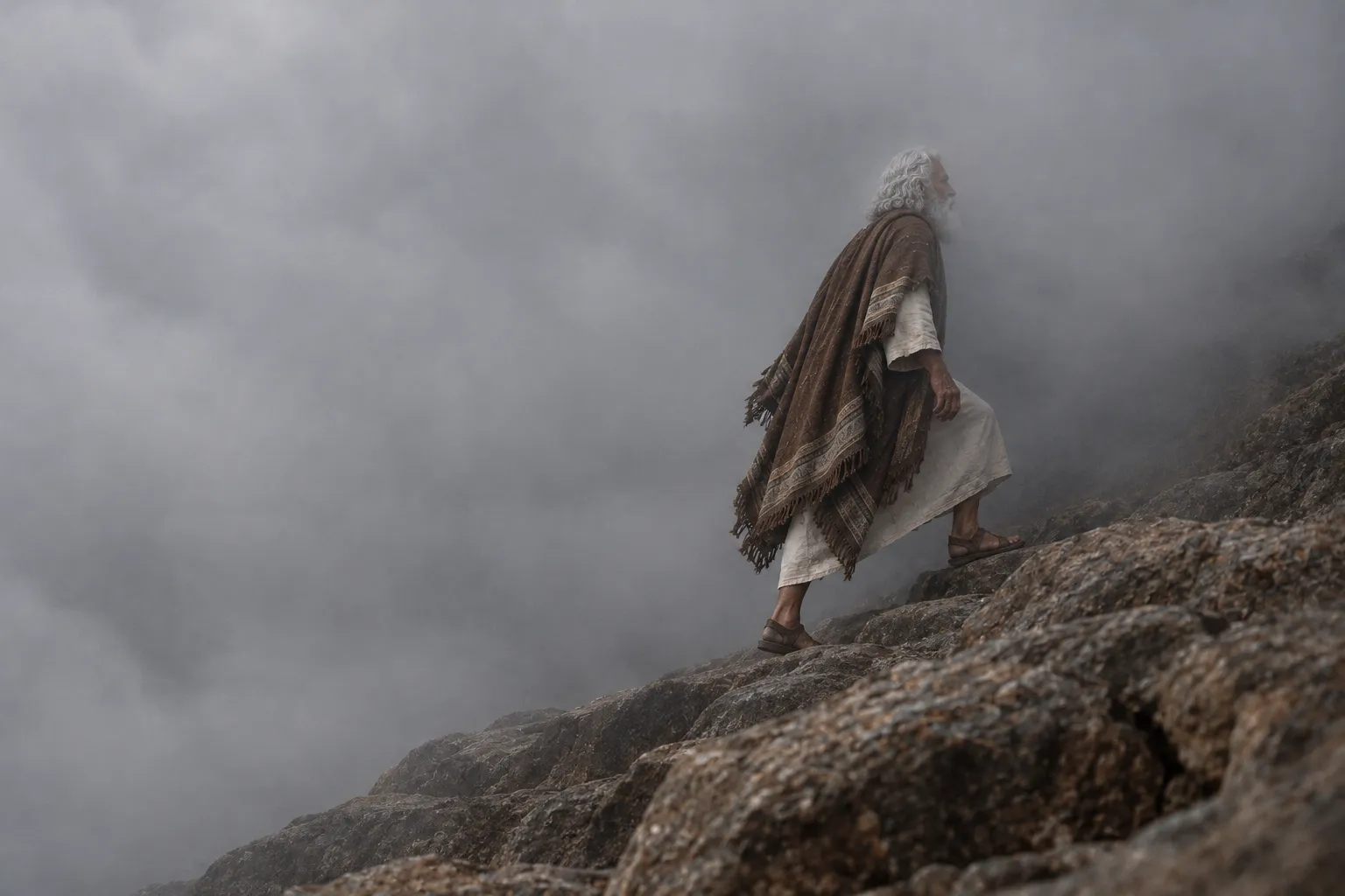 Moses Enters the Cloud (Exodus 24:15–18)