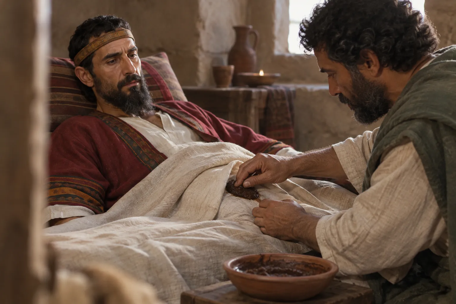 Pressed figs are applied to the boil (Isaiah 38:21)