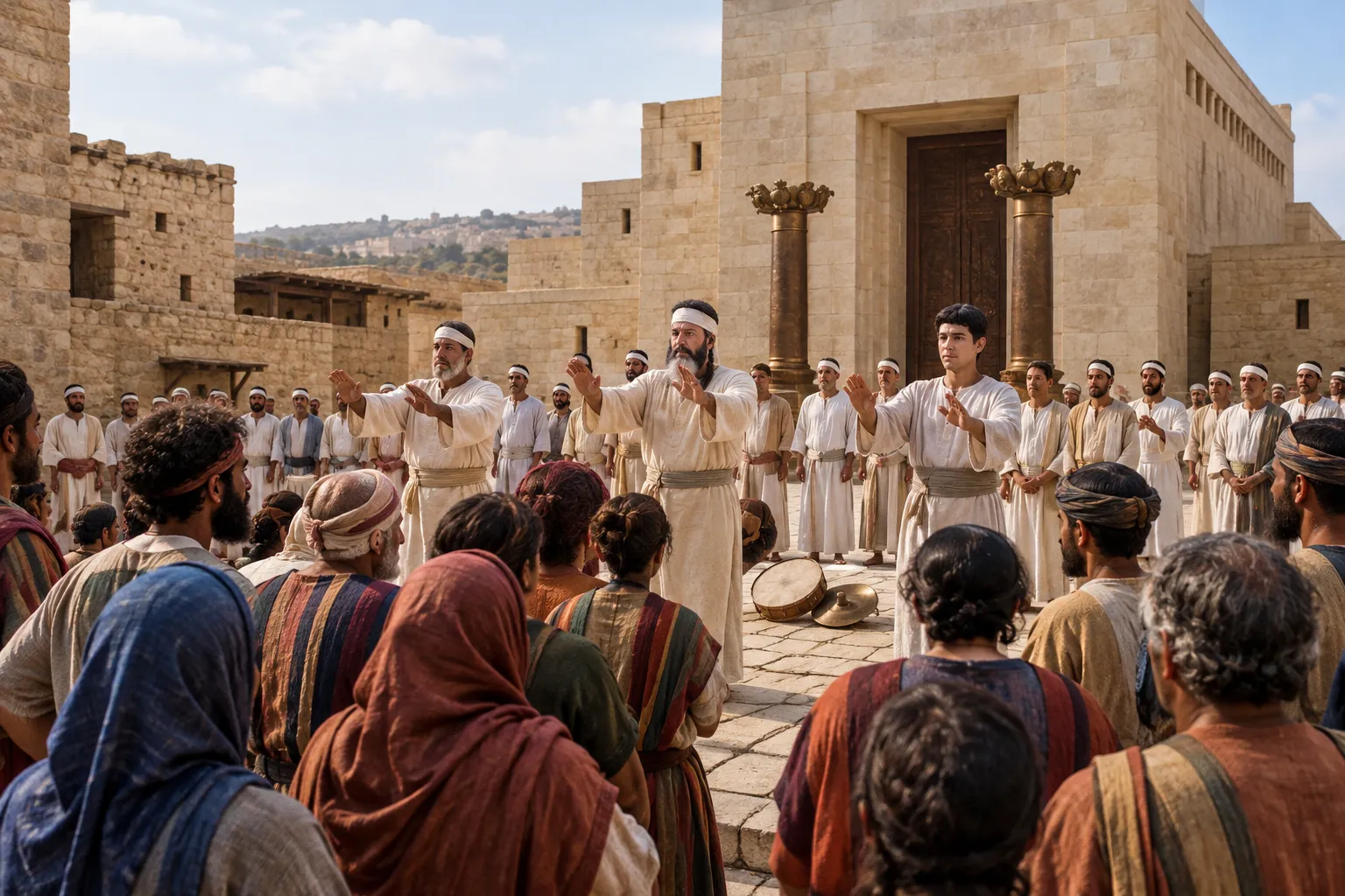 The Priests and Levites Bless the People (2 Chronicles 30:21–27)