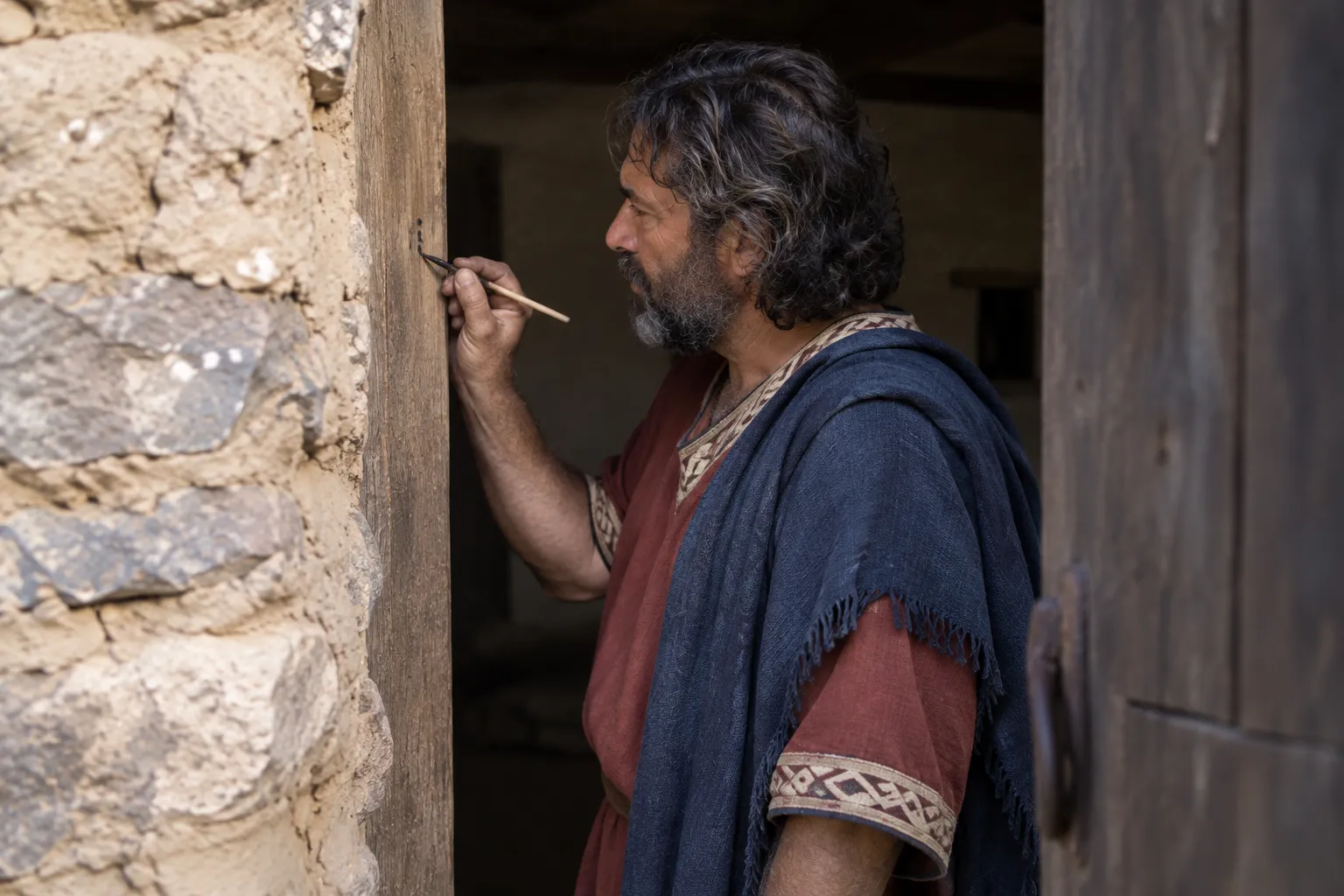 Words on the doorpost (Deuteronomy 6:9)