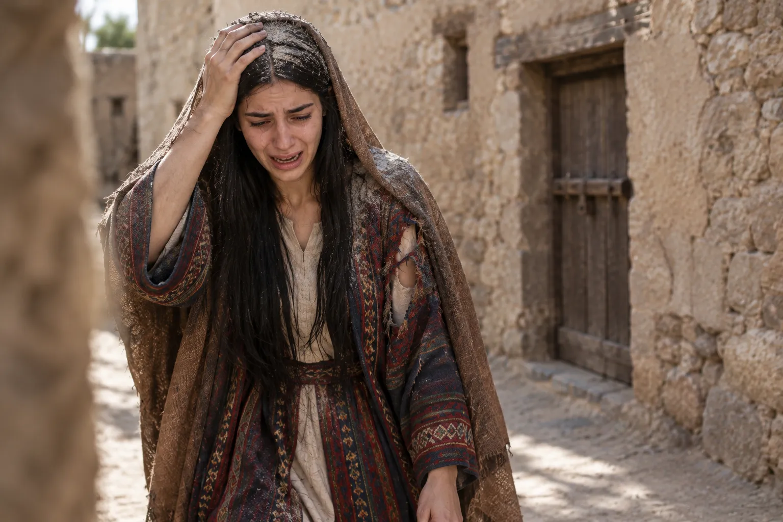 Tamar driven out (2 Samuel 13:17–19)