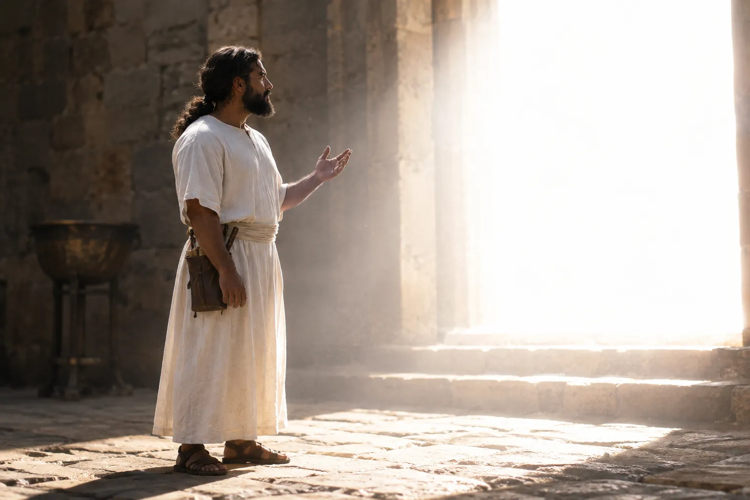 The linen-clad man reports completion (Ezekiel 9:11)