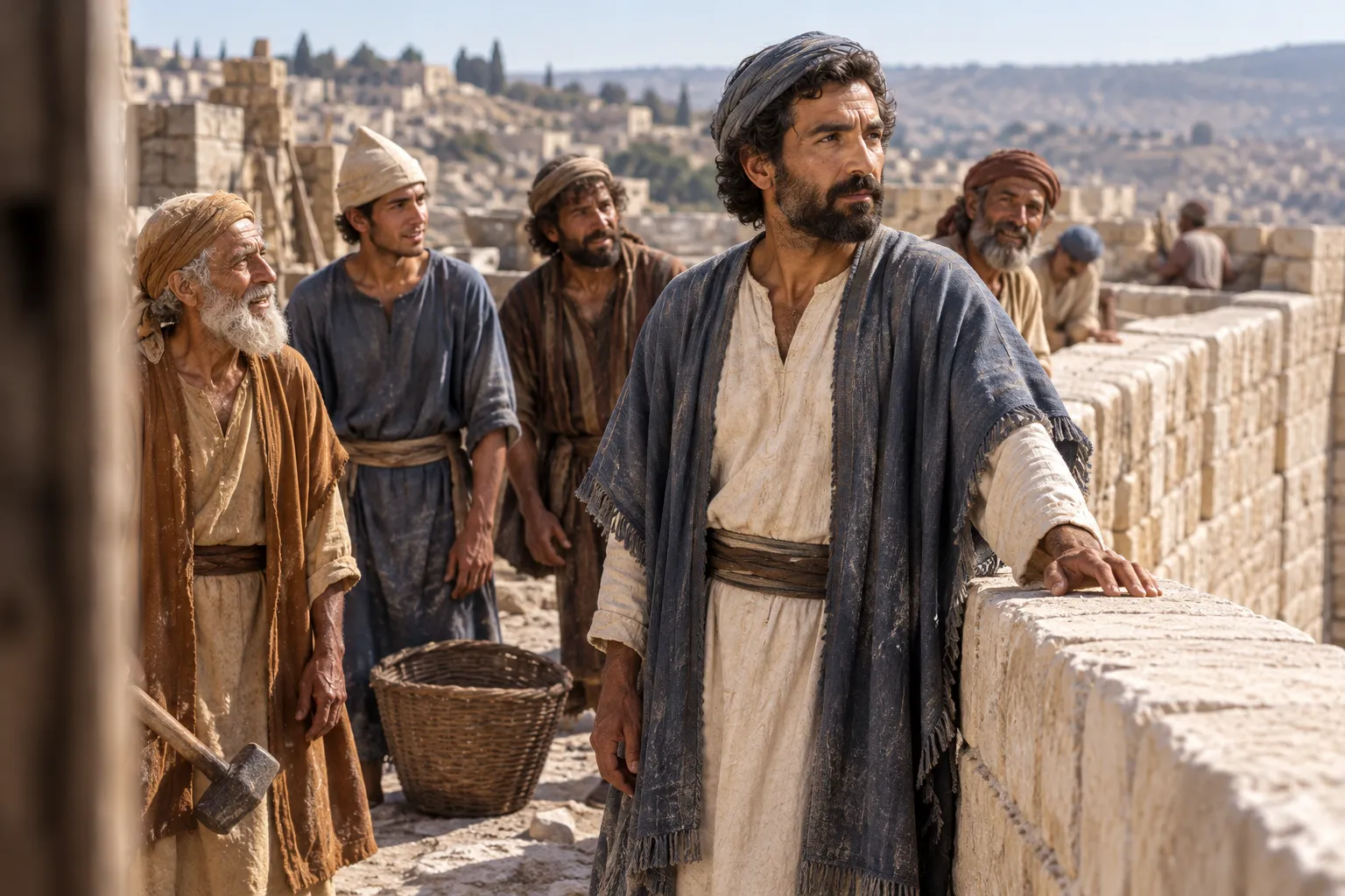 The wall completed in fifty-two days (Nehemiah 6:15–16)