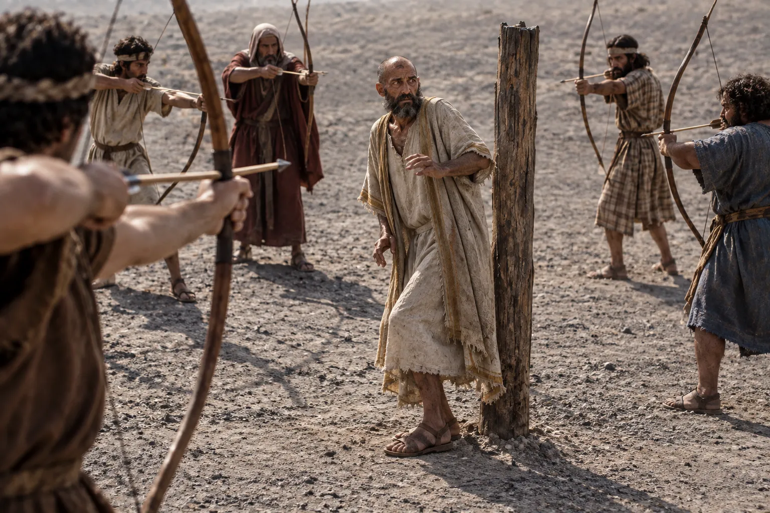 Set up as a target (Job 16:12–14)