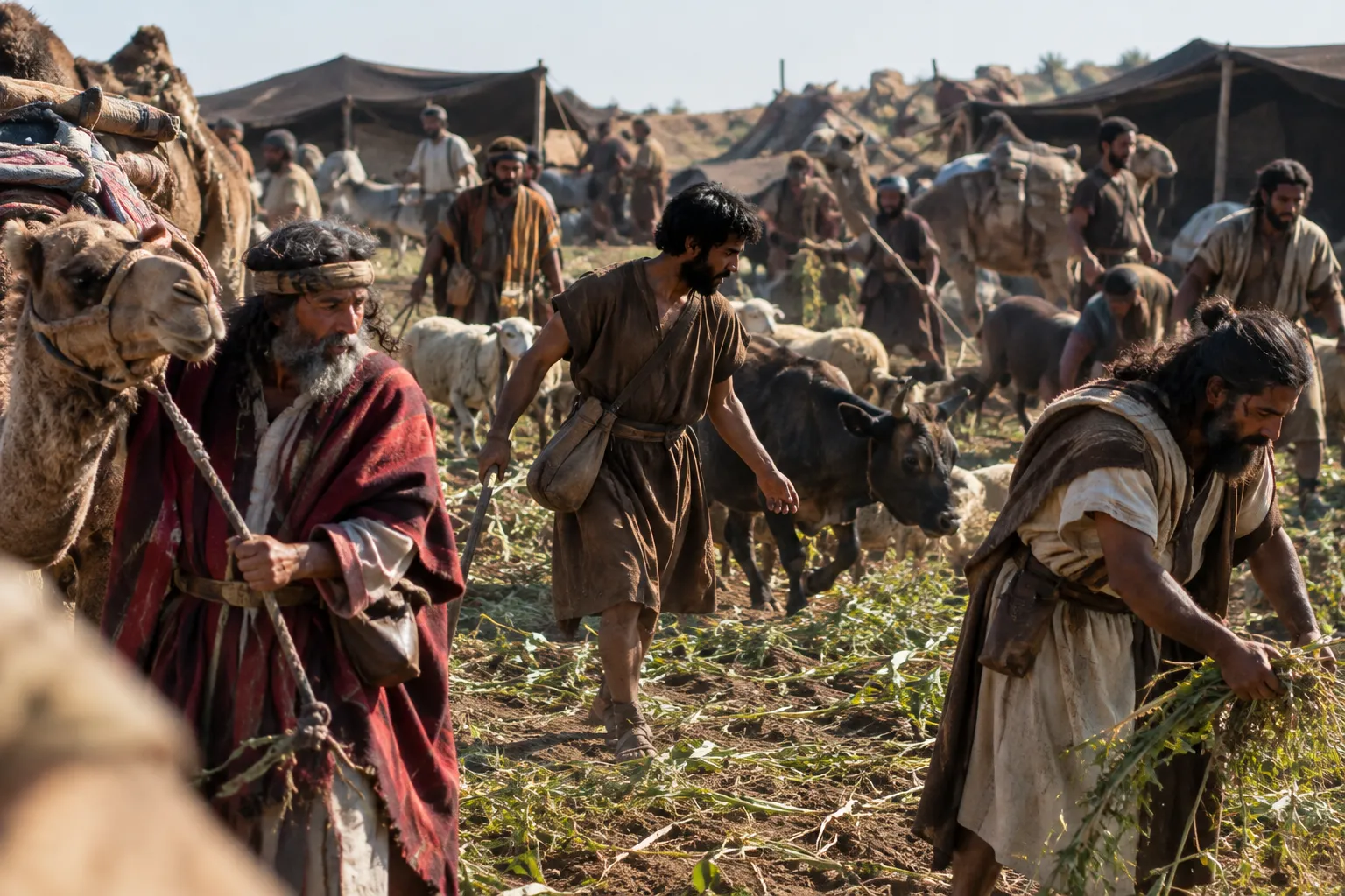 The Raiders Overrun the Fields (Judges 6:3–5)