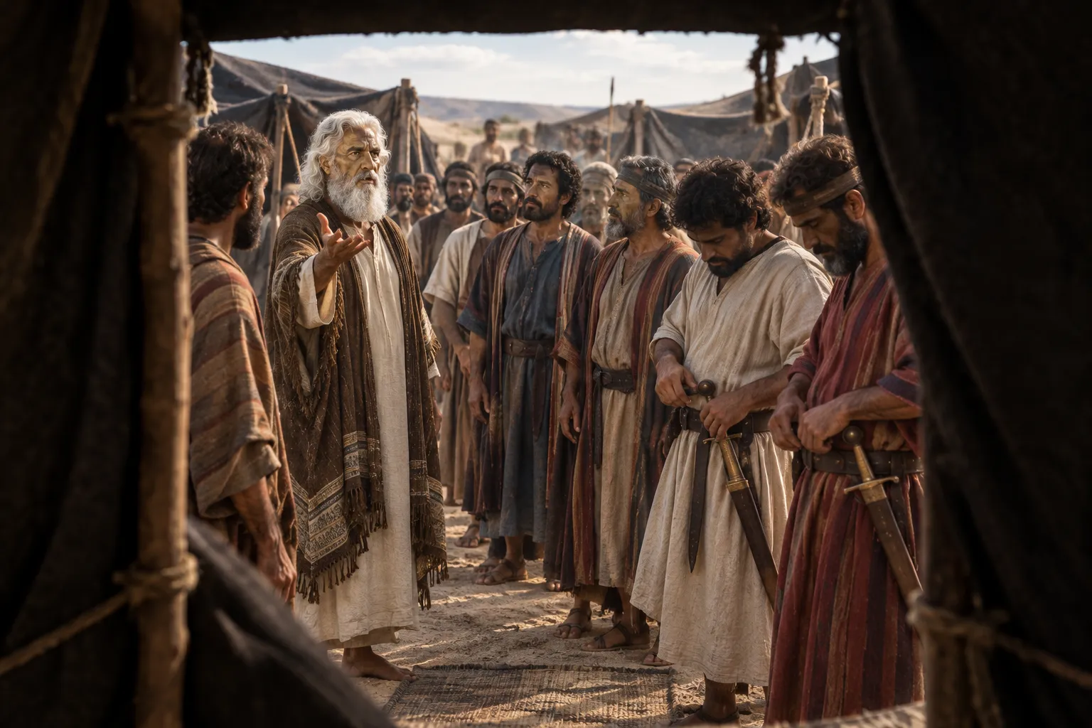 The Levites Gather to Moses (Exodus 32:26–27)