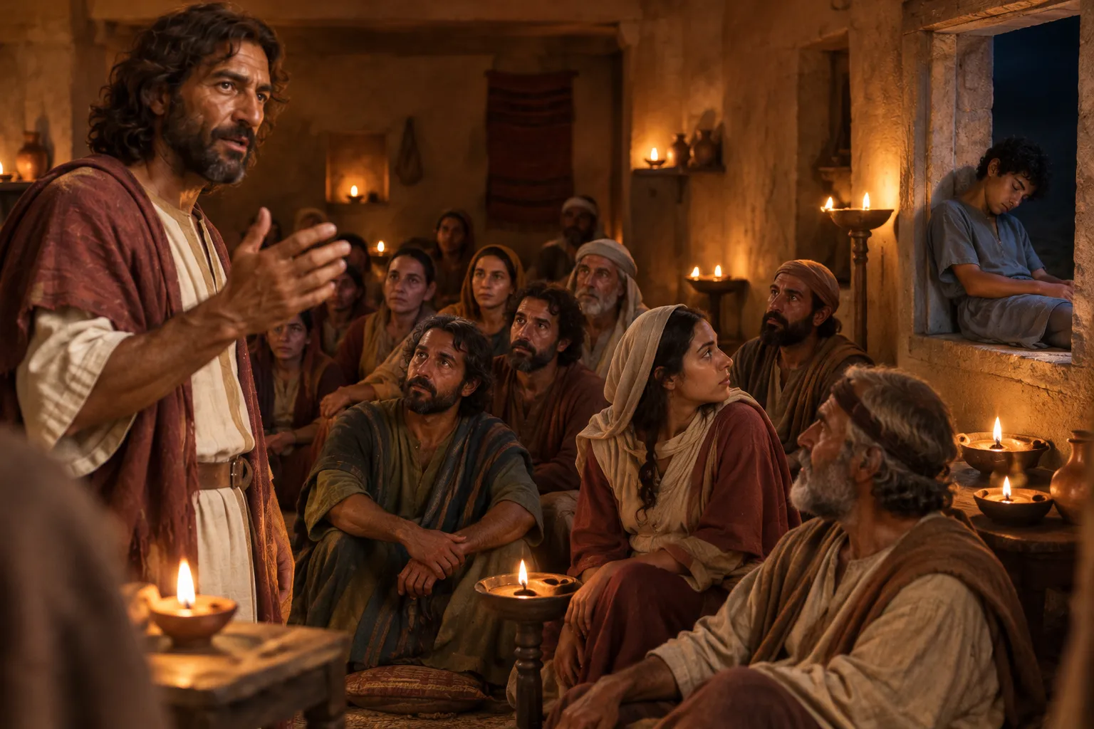 The Lamp-Lit Upper Room (Acts 20:7–9)