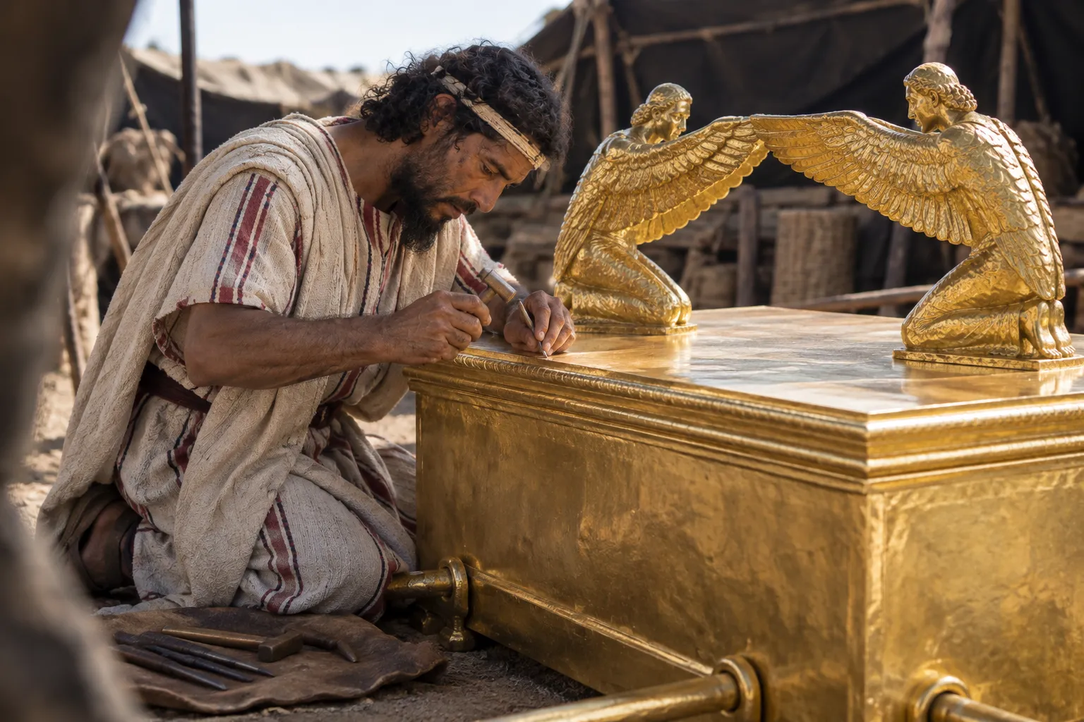 Bezalel Finishes the Ark (Exodus 37:1–9)