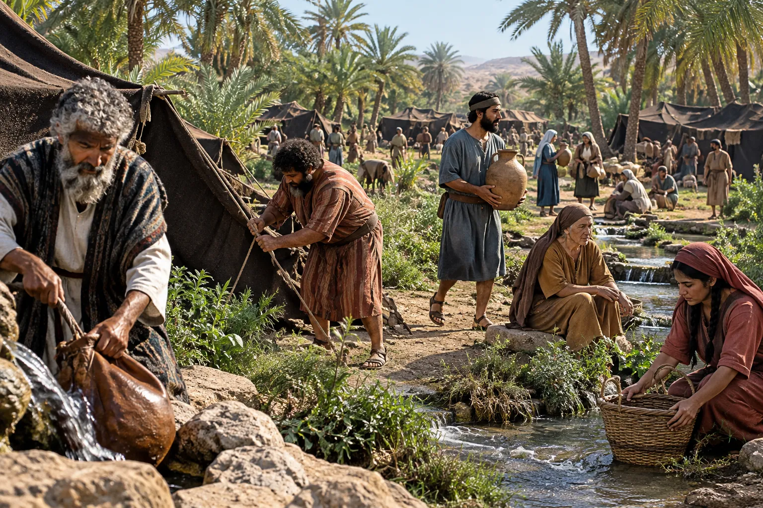 Israel Camps at Elim (Exodus 15:27)