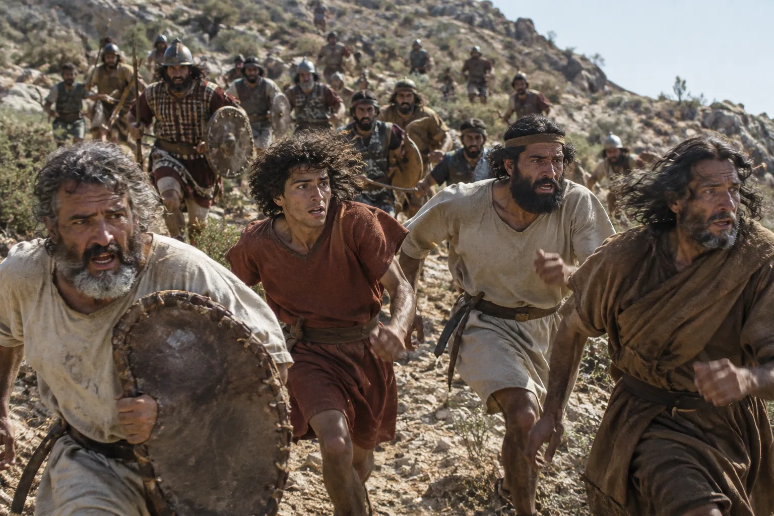 Israel routed in the hill country (Deuteronomy 1:43–44)