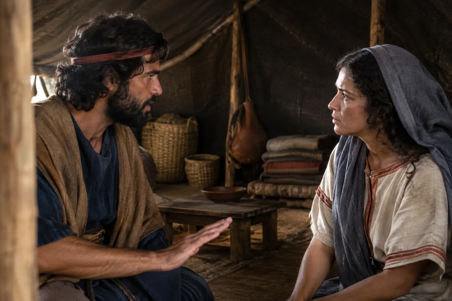 A husband nullifies his wife's vow (Numbers 30:10–12)