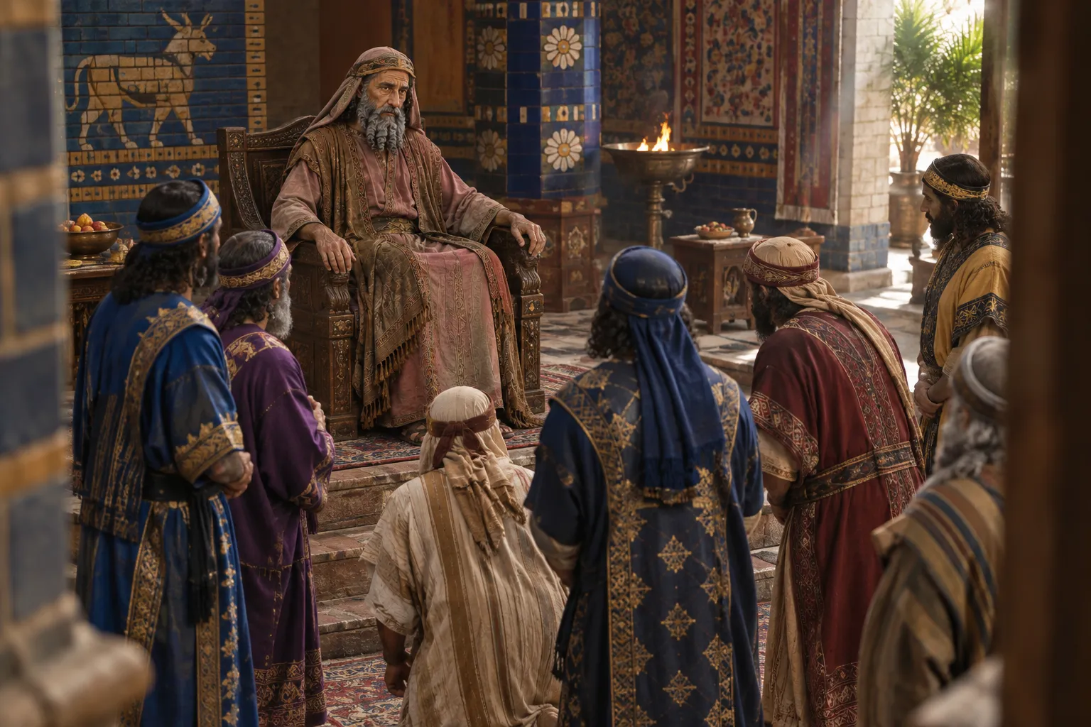 Nebuchadnezzar is restored to his throne (Daniel 4:36)