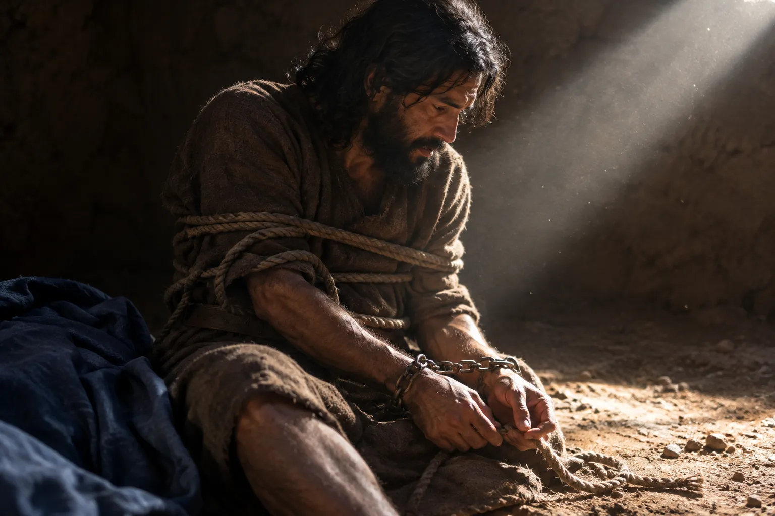 Bound in cords of affliction (Job 36:8–10)