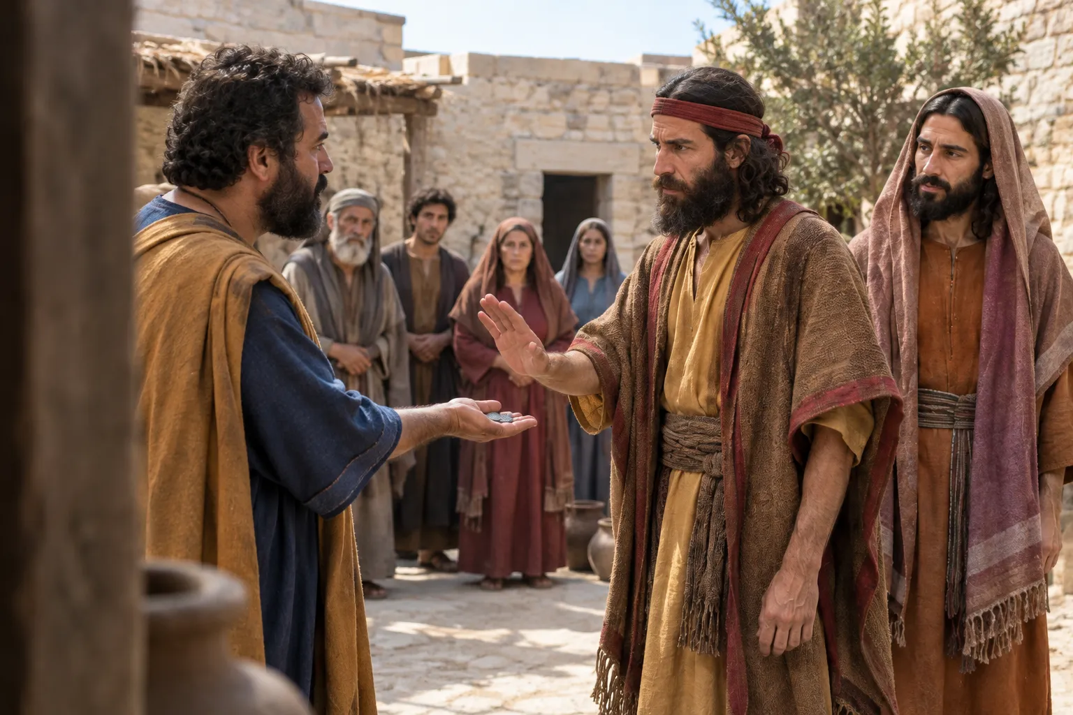 Peter rejects Simon’s silver (Acts 8:18–23)