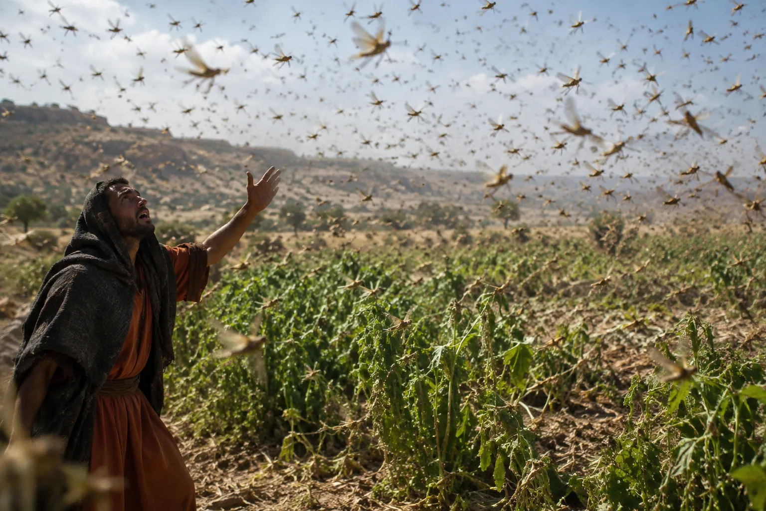 Locusts Devour the Late Crop (Amos 7:1–2)