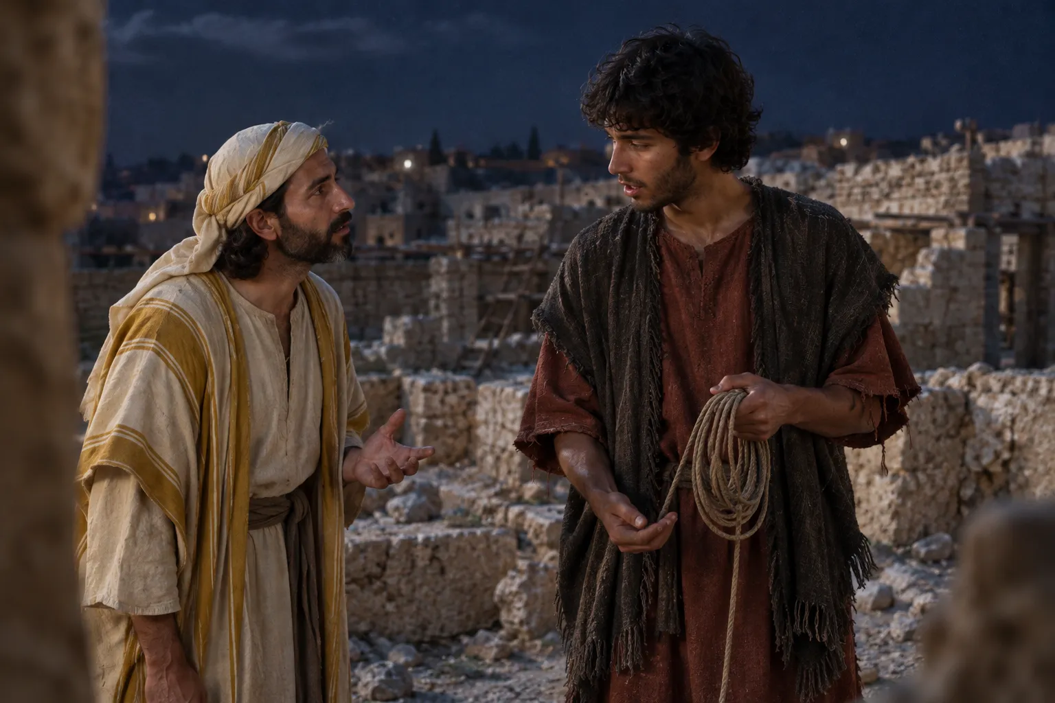 The man with the measuring line (Zechariah 2:1–2)