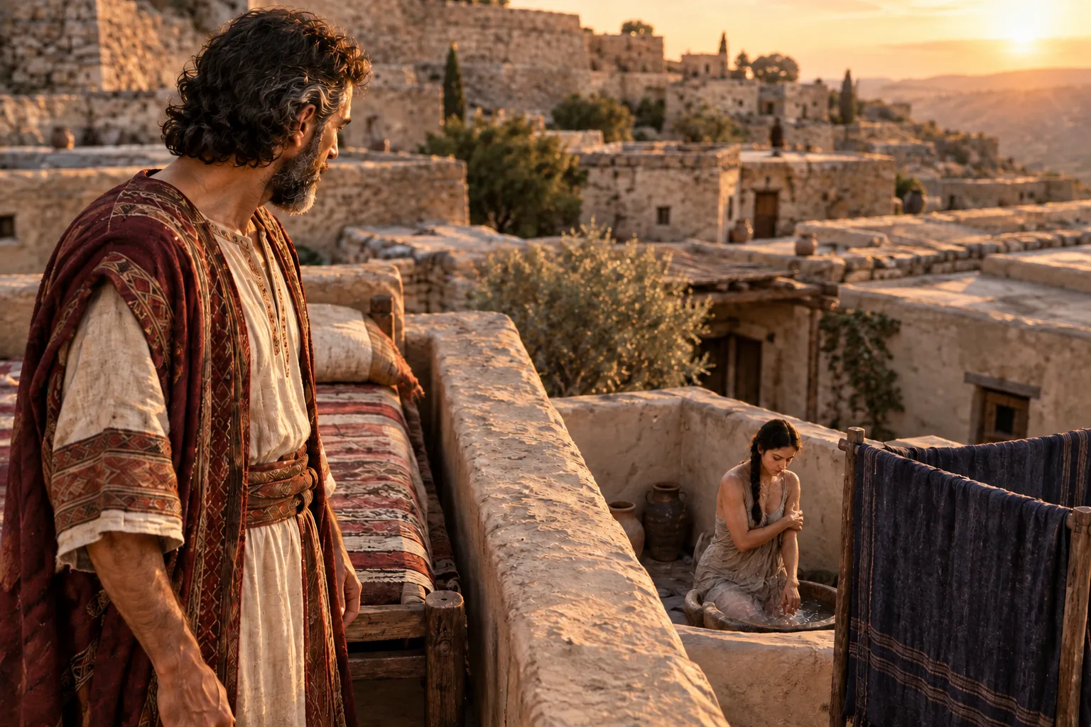 David sees Bathsheba (2 Samuel 11:2–3)