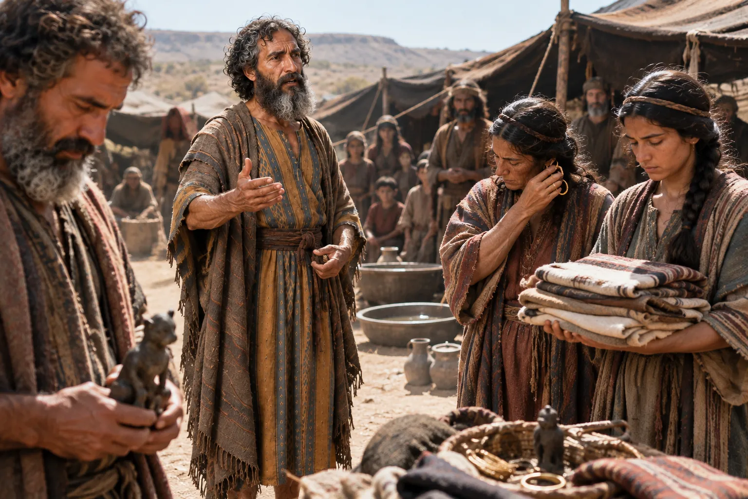 Jacob calls his household to purification (Genesis 35:2–3)