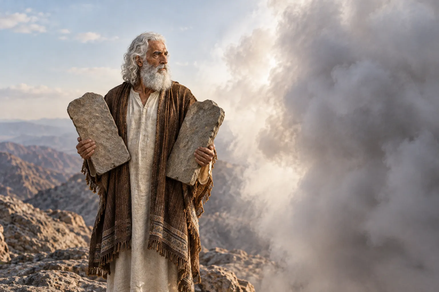 The Cloud Descends on Sinai (Exodus 34:4–5)