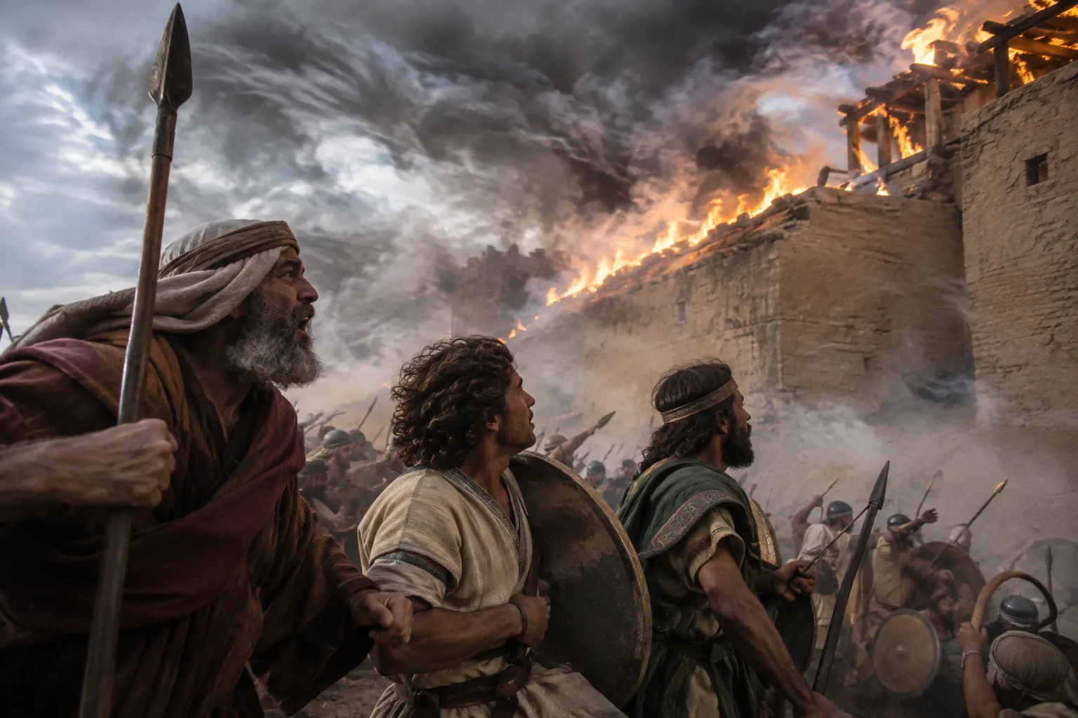 Fire Kindled in the Walls of Rabbah (Amos 1:14)