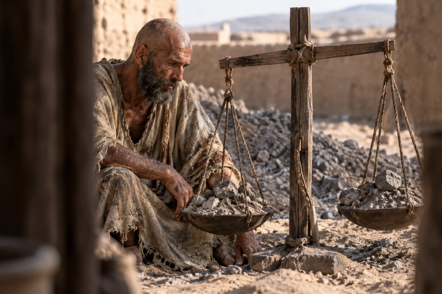 Grief and calamity on the scales (Job 6:2–3)
