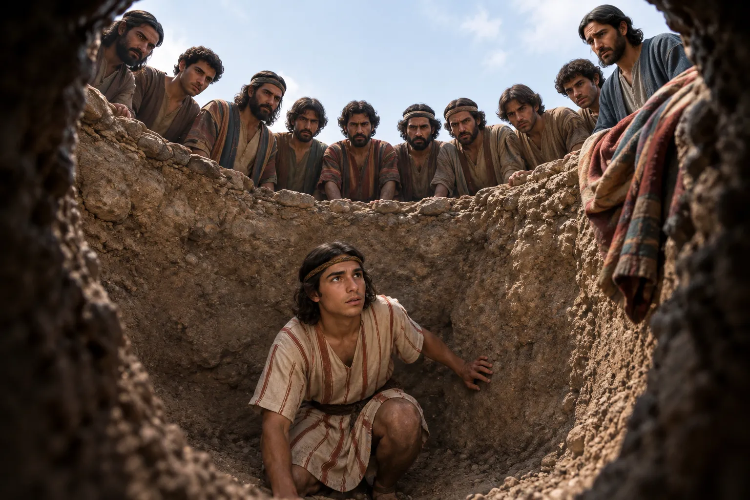 Joseph in the Empty Pit (Genesis 37:21–24)