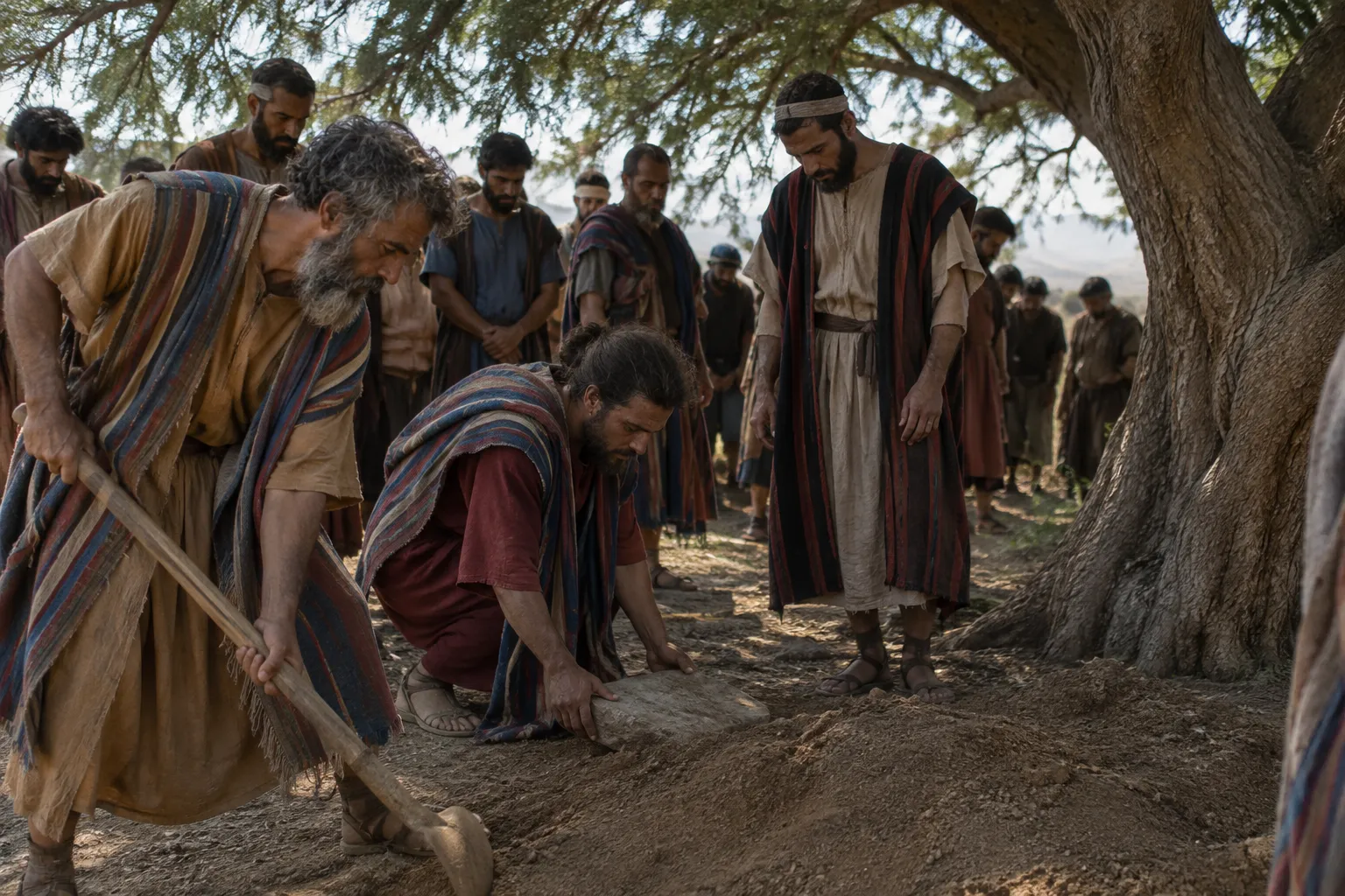 Burial Beneath the Tamarisk (1 Samuel 31:12–13)