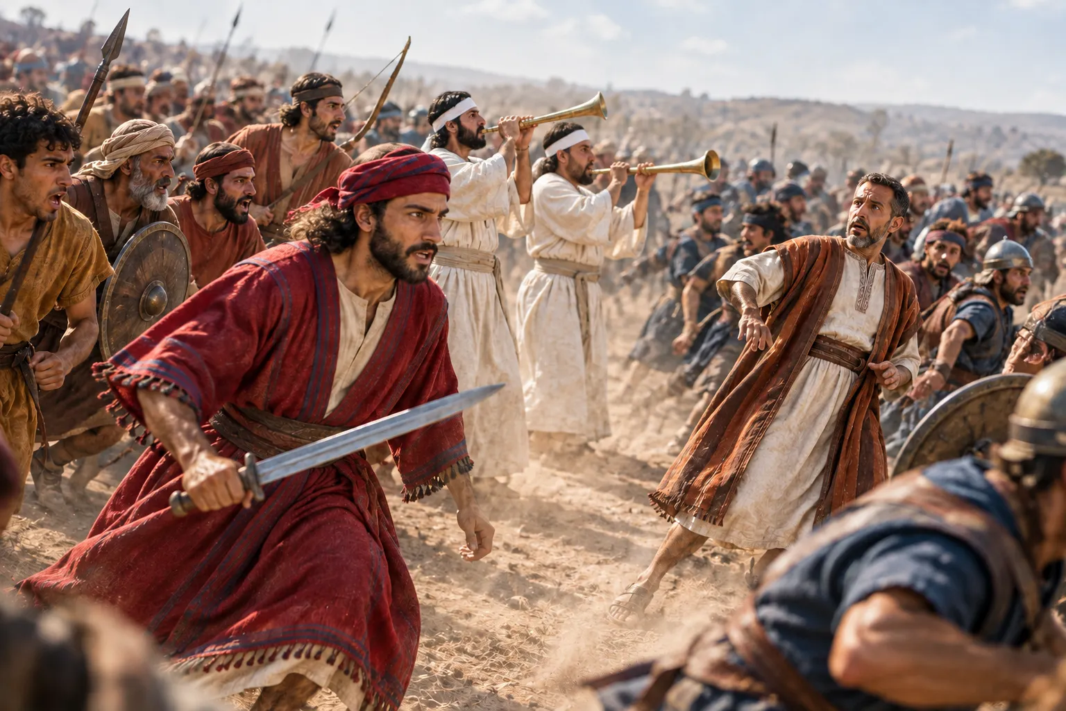 Judah's Cry Breaks the Northern Line (2 Chronicles 13:15)