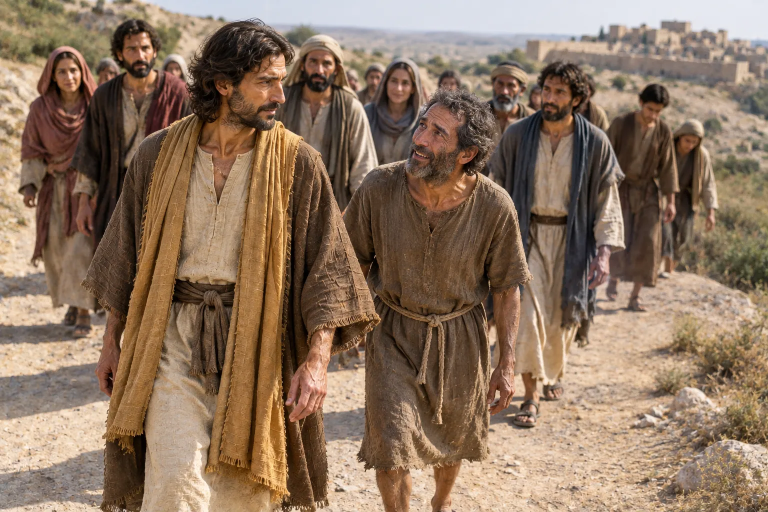 Bartimaeus receives his sight (Mark 10:51–52)