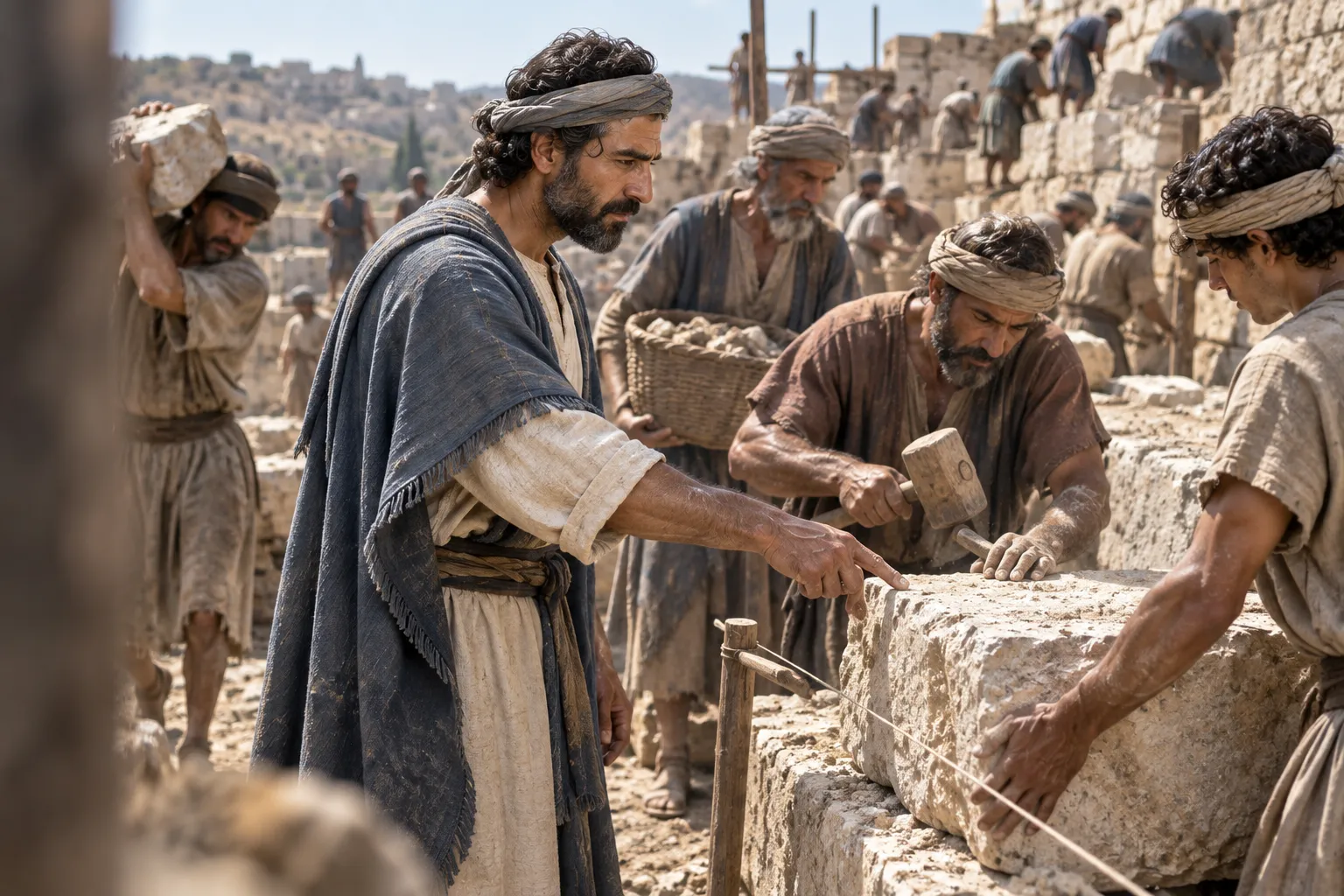 Devoted to the wall work (Nehemiah 5:14–16)