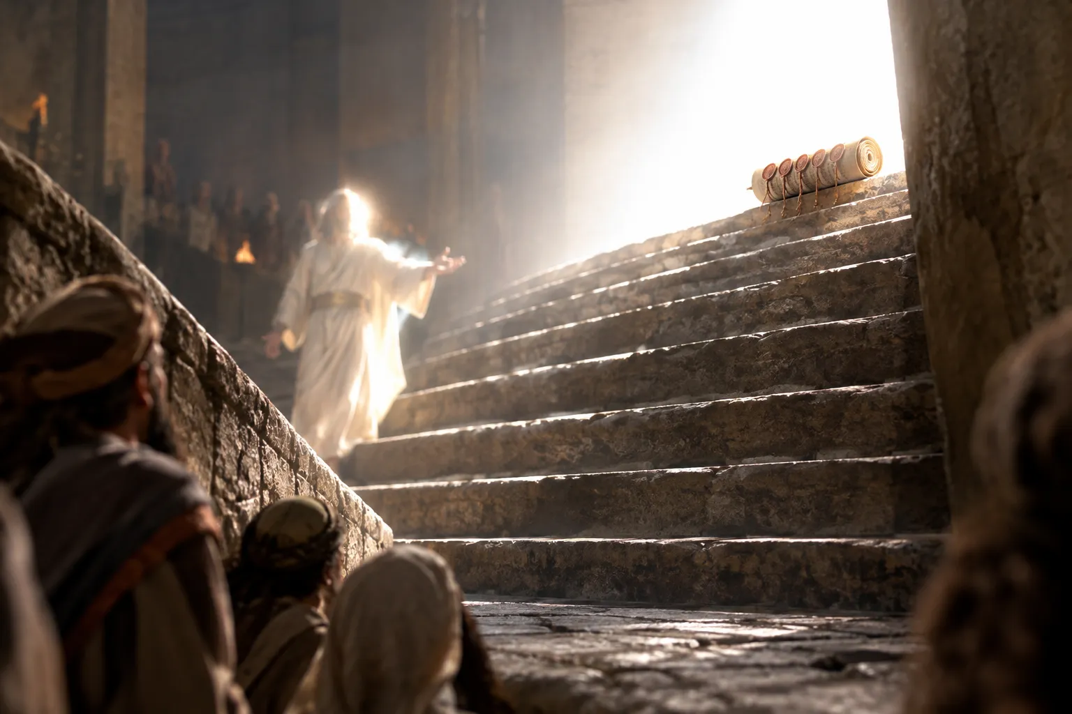 The Seven-Sealed Scroll (Revelation 5:1–3)