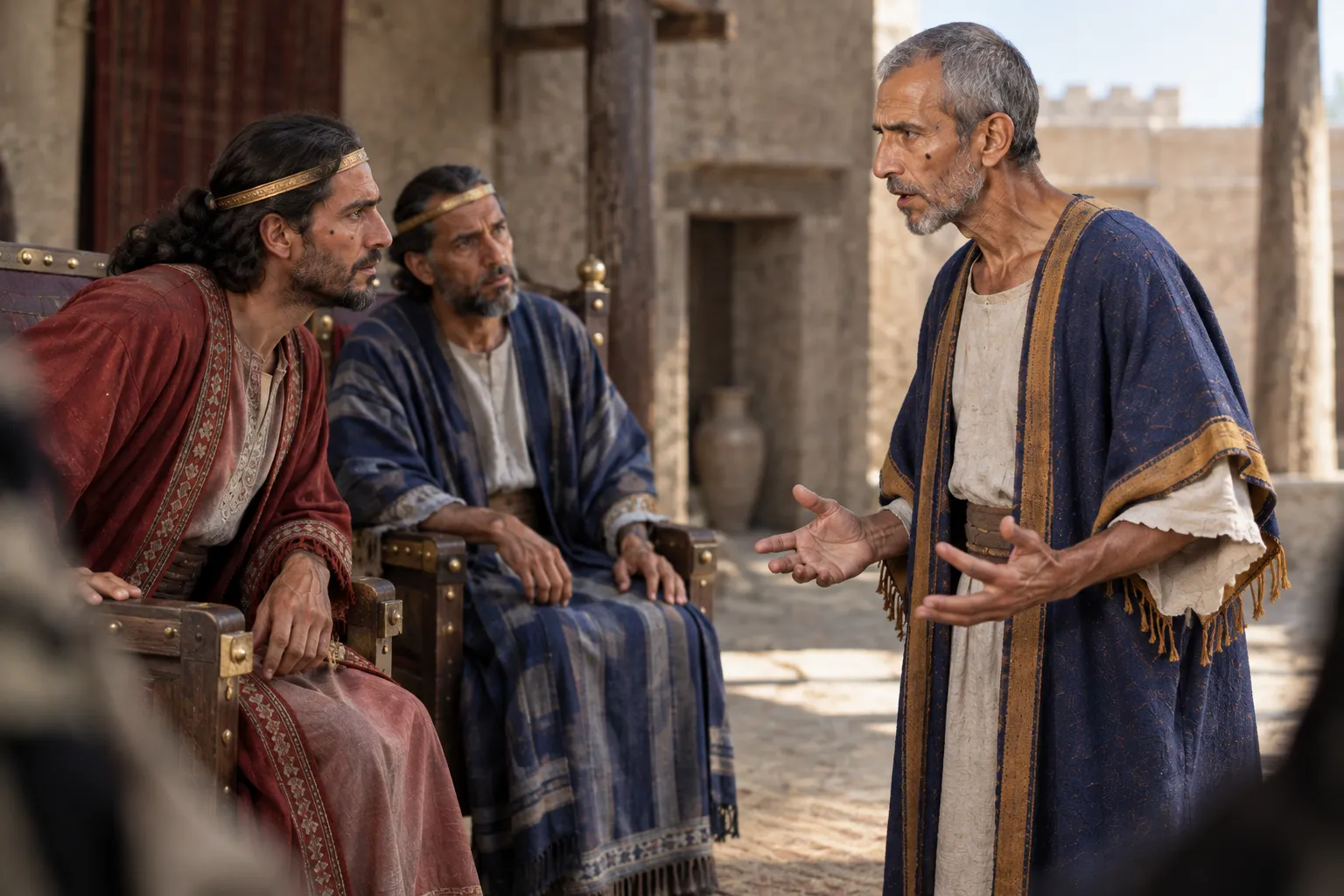 Micaiah warns the kings (2 Chronicles 18:14–17)