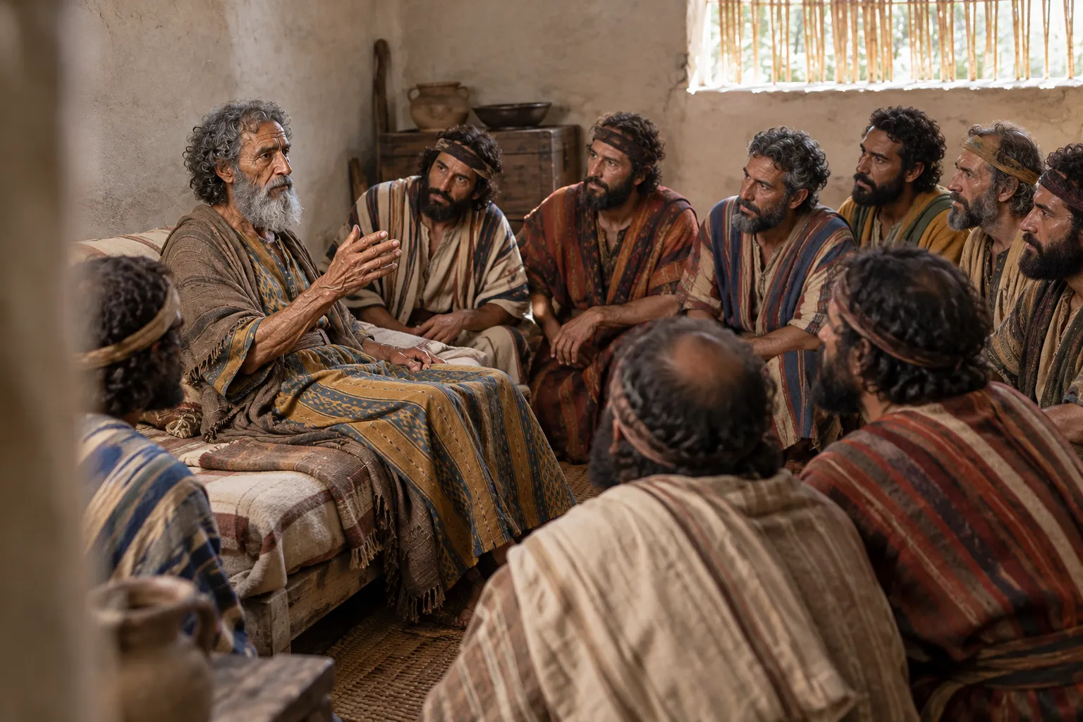 Jacob blesses his twelve sons (Genesis 49:1–28)