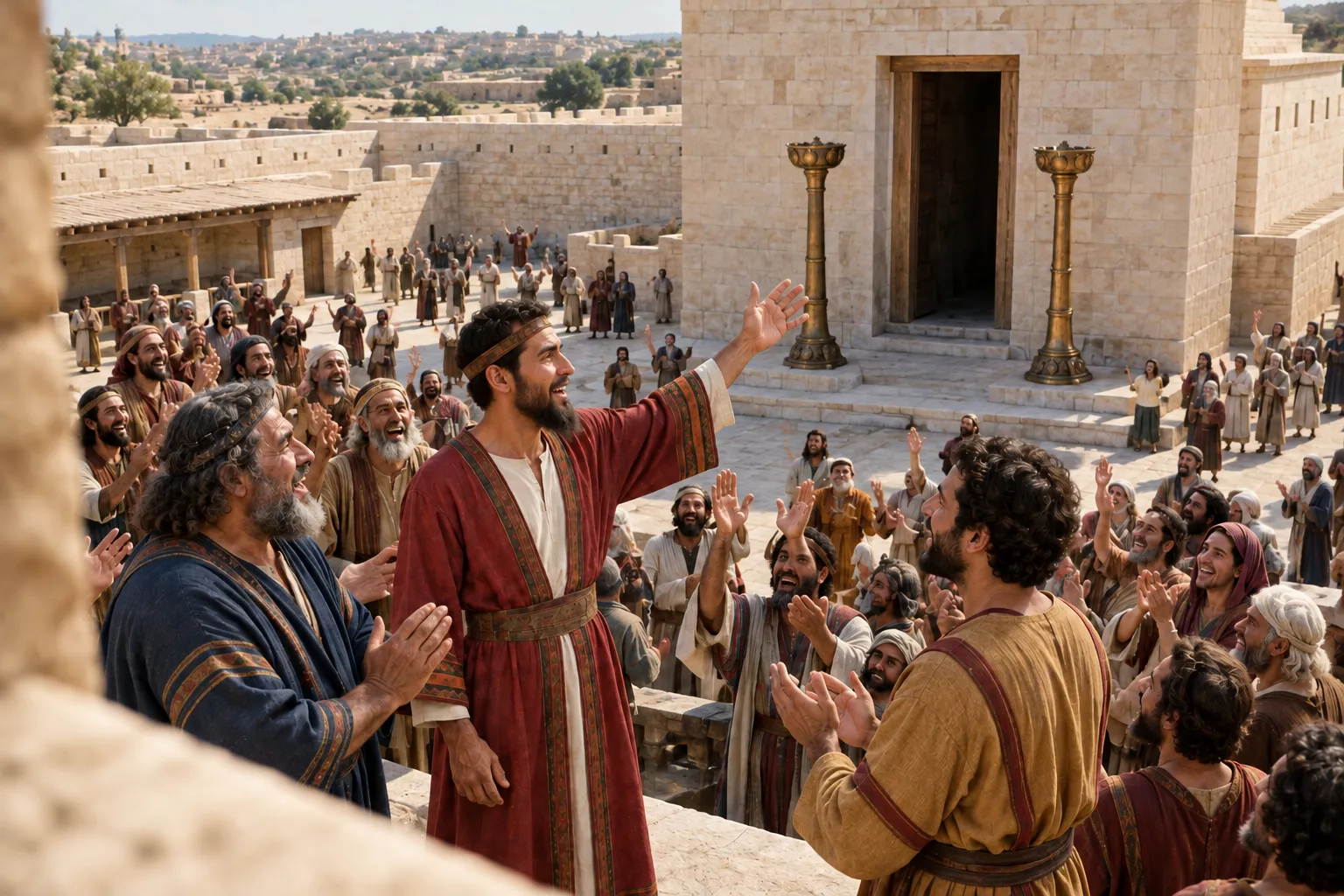 Hezekiah and the people rejoice (2 Chronicles 29:36)