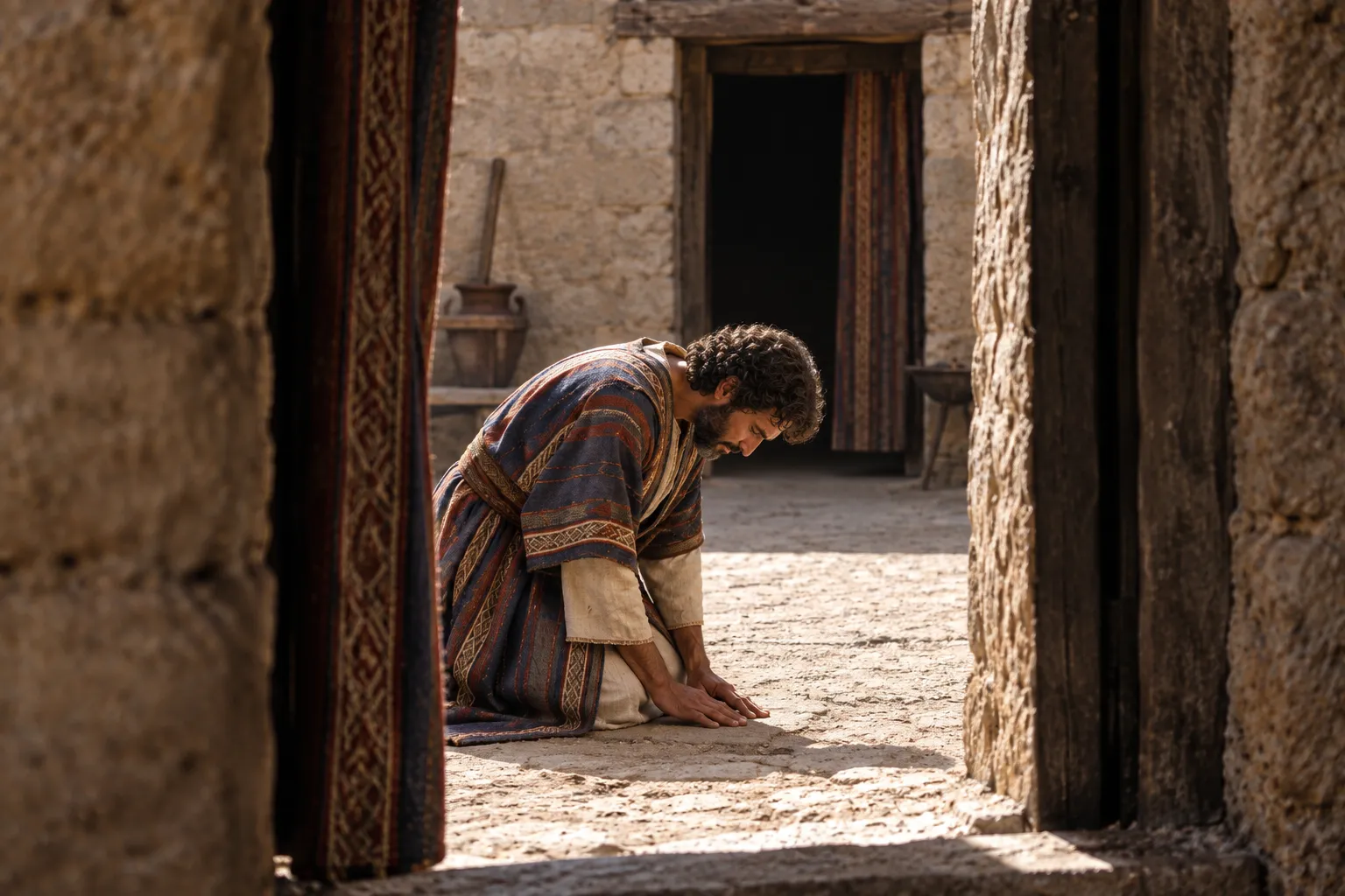 David Bows Toward the Holy Sanctuary (Psalms 138:2–3)